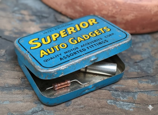 Tiny Treasures, Big Impact: The Art of Re-purposing Vintage Auto Fuse Tins in Robot Builds