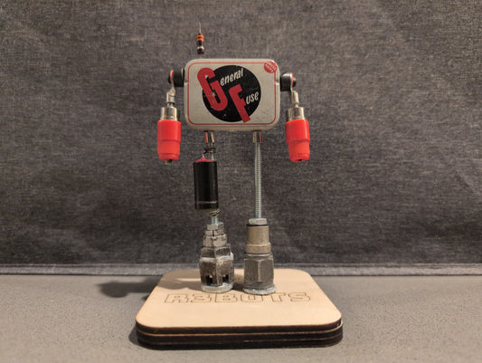 Handcrafted Found Object Art Robot